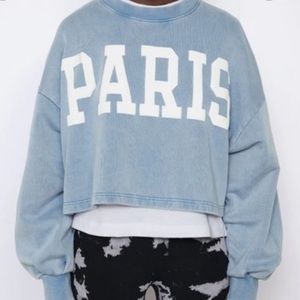 zara cropped crewneck